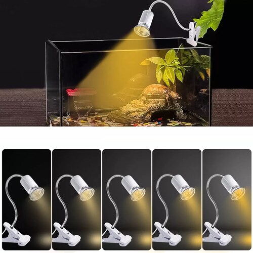 Lámparas De Calor Para Tortuga Reptiles Uva+uvb 2 Bombillas Blanco