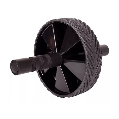 Rueda Abdominales Antiderrape 18cm Ejercicio Gym Negro
