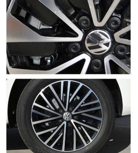 4 Tapas Centro De Rin Vw Jetta A6 A7, Bora, Tiguan 65mm Plata