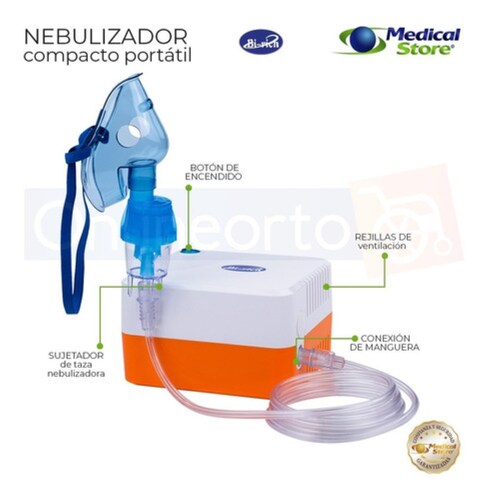 Nebulizador Super Silencioso Adulto Y Infantil Marca Bi-rich Blanco/Naranja 