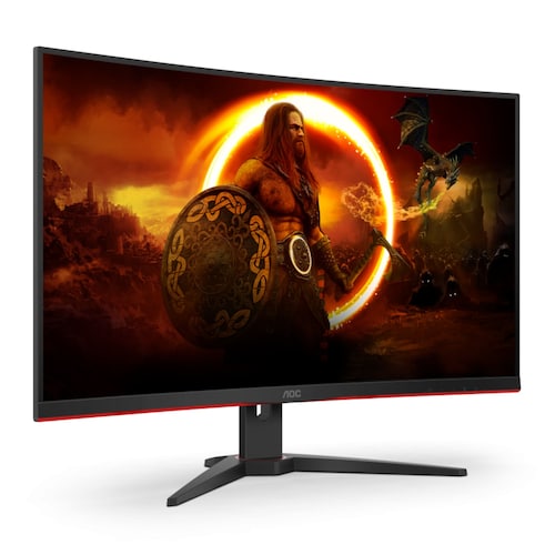 Monitor LED Curvo de 32'' AOC Gaming C32G2ZE, Full HD 1920X1080, VGA/HDMI/DisplayPort, 240 Hz, 0.5 ms, Negro