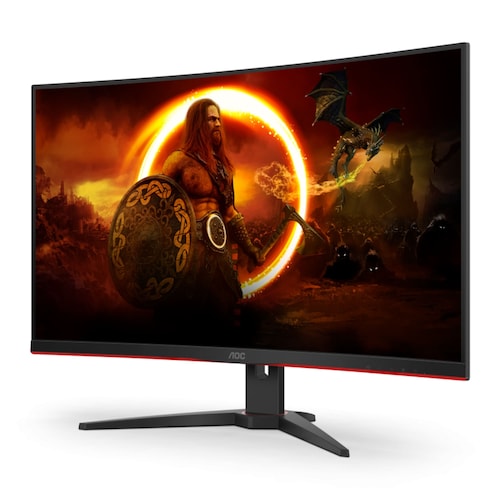 Monitor LED Curvo de 32'' AOC Gaming C32G2ZE, Full HD 1920X1080, VGA/HDMI/DisplayPort, 240 Hz, 0.5 ms, Negro