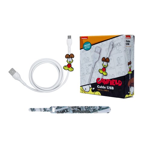 Cable USB a Tipo C Odie - Garfield - Geek Industry 