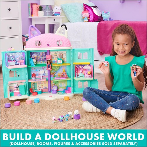 Set Deluxe Figuras La Casa De Muñecas De Gabby Con Accesorio.