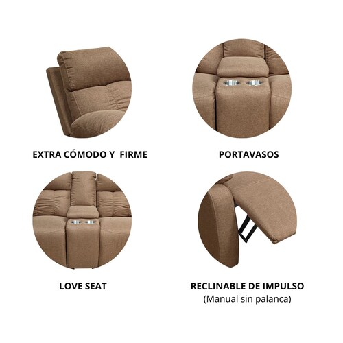 Love Seat Reclinable Confort