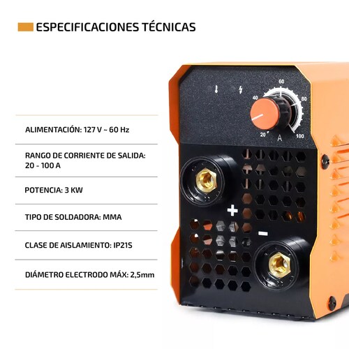 Soldadora Inversora Portátilr 100 60Hz - Soldadora Inverter Máquina para Soldar