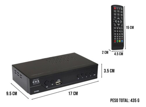 Decodificador De Tv Digital Análoga Con Salida Hdmi Neggro