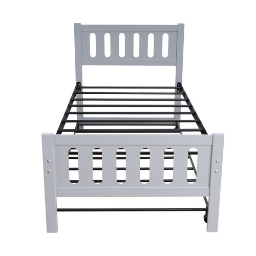 CAMA CHEROKEE INDI GRIS + TWO PACK COLCHONES EN CAJA INDI
