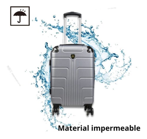 Maleta De Mano Para 10 Kg Llantas Dobles Desmontables Gris 