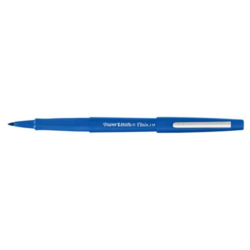 Paper Mate Flair, Marcadores, Bolígrafos, Rotuladores de punta Ultra Fina (0.4mm), Media (0.7mm) y Gruesa (1.2mm), 24 Piezas
