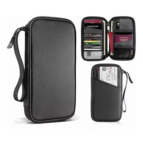 Cartera Impermeable Con Protección Para Viaje Azul