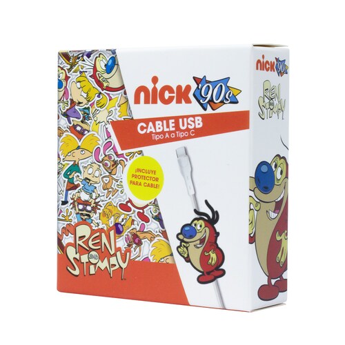Cable USB a Tipo C - Stimpy  - Ren & Stimpy - Geek Industry .