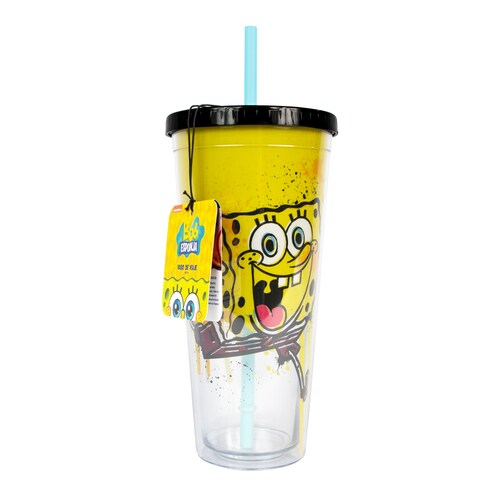 Vaso con popote Bob esponja - Nickelodeon - Geek Industry 