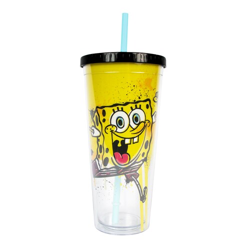 Vaso con popote Bob esponja - Nickelodeon - Geek Industry 