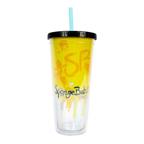 Vaso con popote Bob esponja - Nickelodeon - Geek Industry 