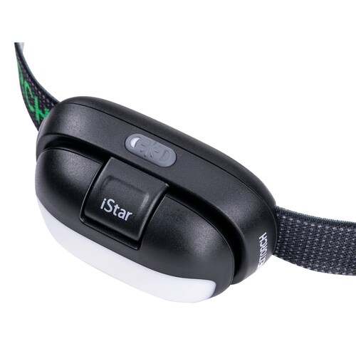 Linterna para cabeza de luz LED tipo sol de espectro completo, recargable, con cable USB tipo C, resistente a lluvia y salpicaduras.