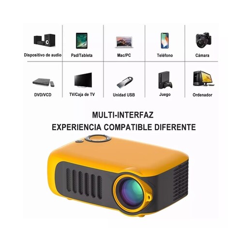 Mini Proyector Led Hd Portátil De 1080p Usb Hdmi Para Hogar