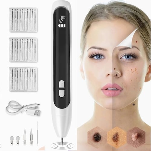 Pluma Cauterizador Quita Verrugas 9 En 1 Manchas Laser blanco/negro