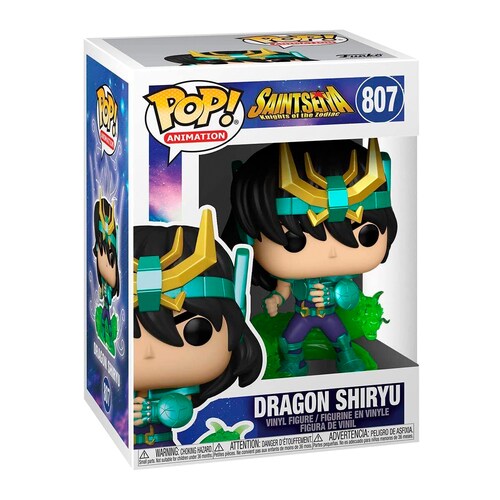 Funko Pop Dragon Shiryu #807 Caballeros Del Zodiaco Anime Figura Original