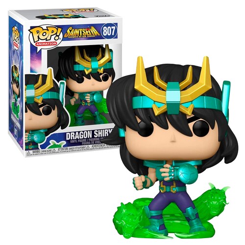 Funko Pop Dragon Shiryu #807 Caballeros Del Zodiaco Anime Figura Original