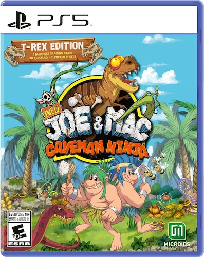 New Joe and Mac: Caveman Ninja - T-Rex Edition - PlayStation 5