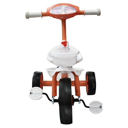 Triciclo para Niños Luz y Sonido con Canastilla 908A Rosa Coral
