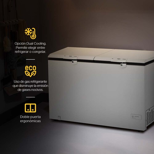 Congelador Whirlpool horizontal 19p3 Dual Cooling WHB53EBTWJ