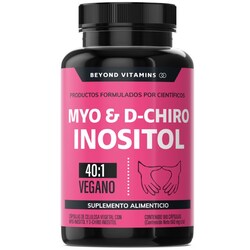 Suplemento Alimenticio Beyond Vitamins Myo y D-Chiro Inositol Puro 180 cápsulas