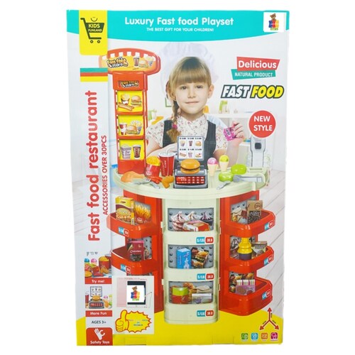 Super Mercado Comida Rápida con Accesorios Fast Food