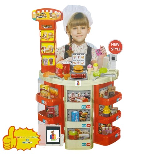 Super Mercado Comida Rápida con Accesorios Fast Food