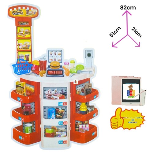 Super Mercado Comida Rápida con Accesorios Fast Food