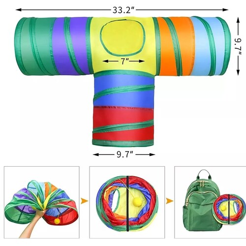 Juguetes Para Gato 22 Pcs Pluma Varita Bola Túnel Ratone