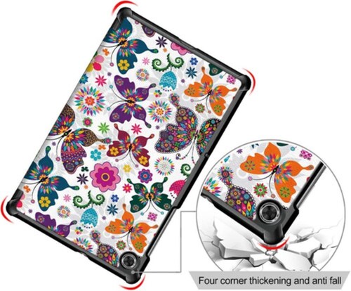 Funda Para Tablet Tab M10 (3ra Gen.) 10.1 Tb-328f Blanco Mariposas
