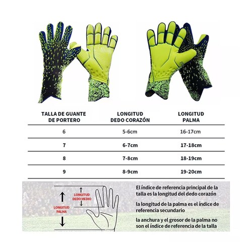 Antideslizante Los Guantes De Portero De Fútbol Respirables Verde