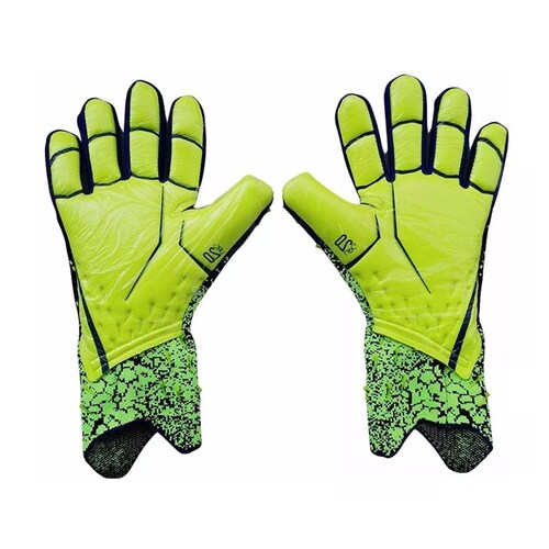 Antideslizante Los Guantes De Portero De Fútbol Respirables Verde