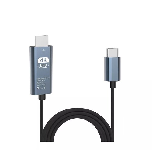 Cable Adaptador Usb Tipo C A Hdmi 4k Gris De 2m