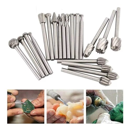 Kit Fresas Para Madera Carburo Para Dremel Mototool 20 Pzs