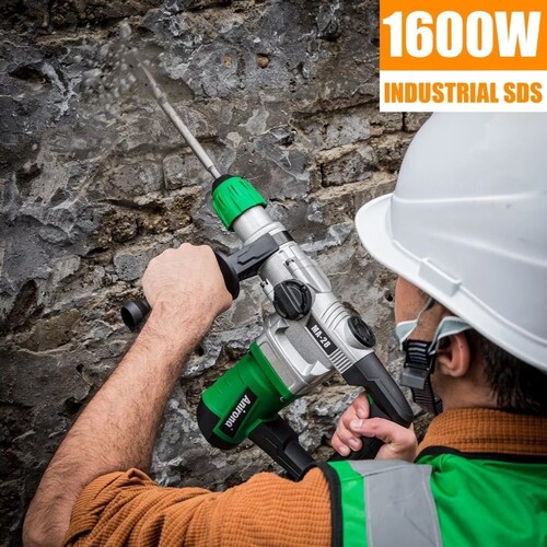 Rotomartillo Cincelador Industrial Sds 1600w Verde