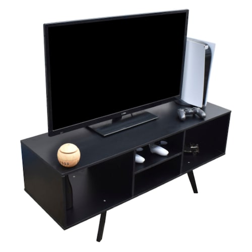 Centro De Entretenimiento Barcelona Mueble Para TV Moderno Negro.