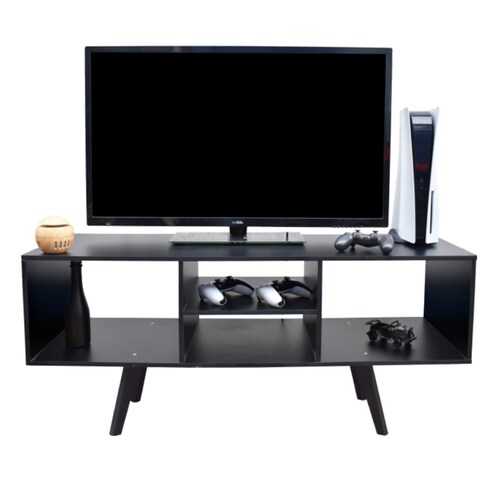 Centro De Entretenimiento Barcelona Mueble Para TV Moderno Negro.
