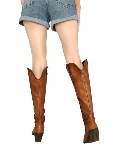Botas Vaqueras Altas Cowboy Boots Mujer Bota Botines Dama