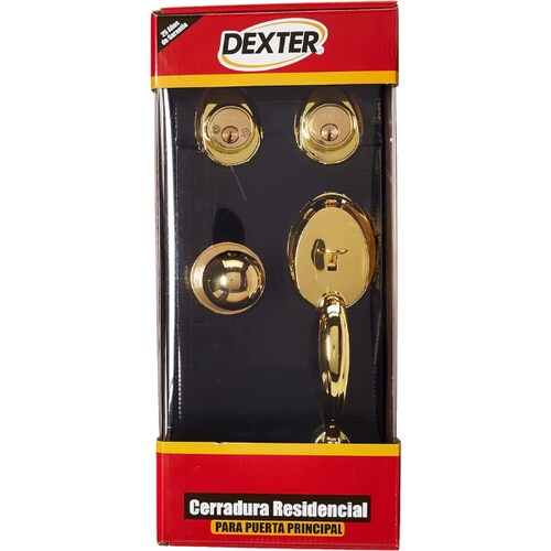 Cerradura Gatillo Llave/Llave Laton Brillante Da Dexter 6742