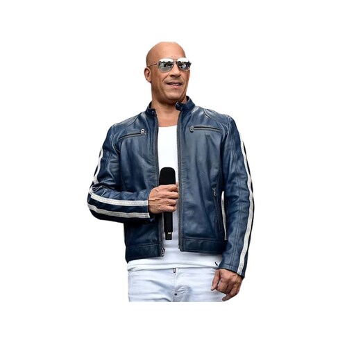 Chamarra de cuero Autentico casual Dominic Toretto para Caballero incluye regalo un llavero de piel 