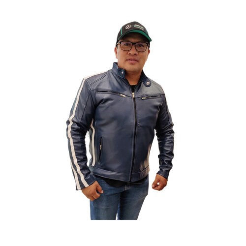 Chamarra de cuero Autentico casual Dominic Toretto para Caballero incluye regalo un llavero de piel 