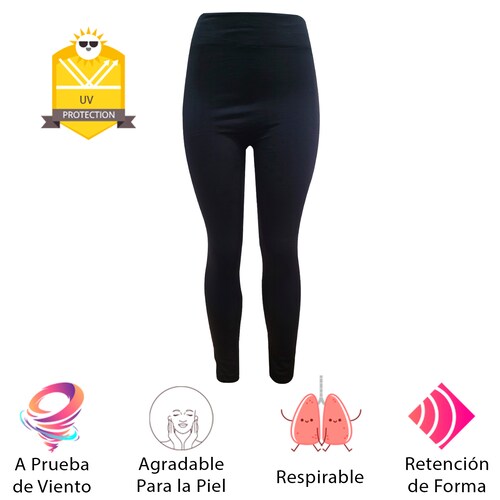 Leggings Mujer Negro Unitalla Mallon Licra, Deportivo, Yoga, GYM,  Atletismo, Uso Diario, Dormir, Correr