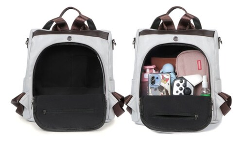 Bolso Antirrobo De Hombro De Moda Informal Blanco
