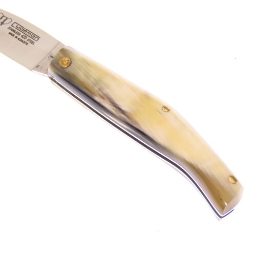 Cu445af Cudeman Navaja Campera Cuerno De Toro C Fda S Seguro.