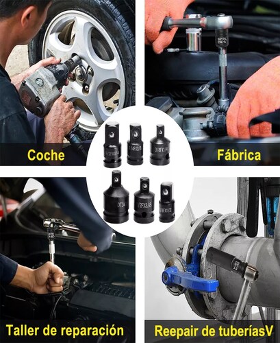 Juego Adaptadores Para Dados Y Llaves De Impacto 6 Pz.