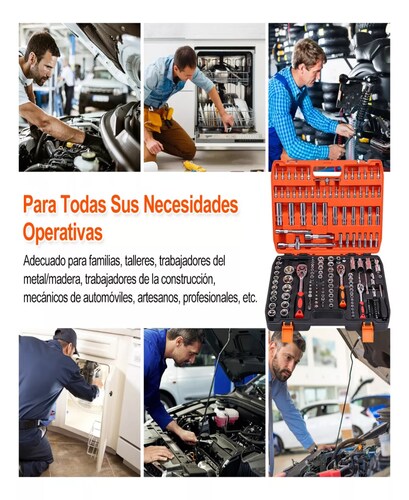 Juego De Herramientas Mecánicas Automóvile Con Matraca 172pz