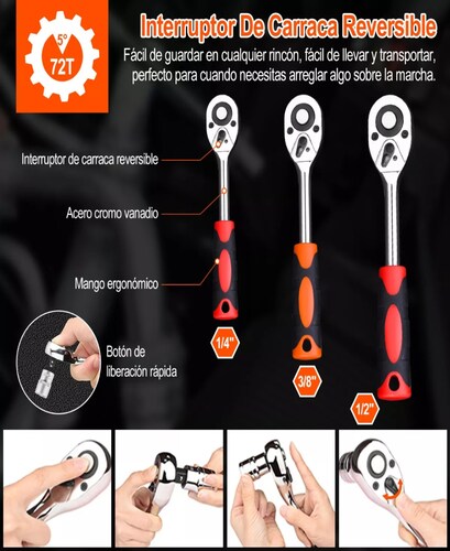Juego De Herramientas Mecánicas Automóvile Con Matraca 172pz